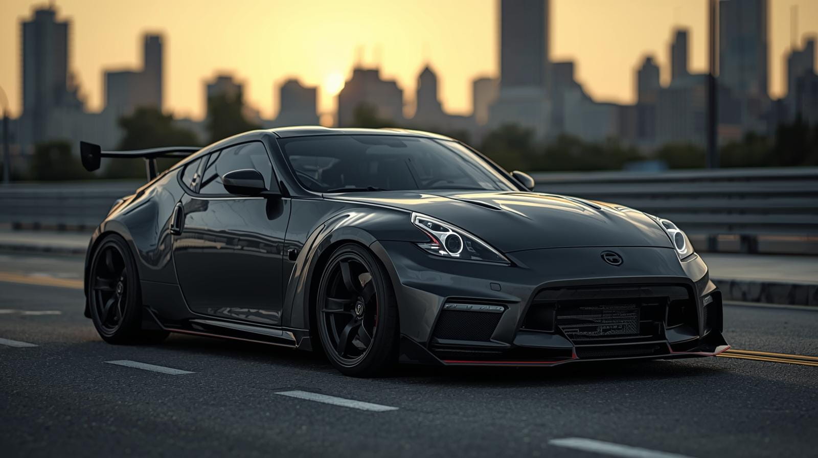 custom body kit installed on a modern sports car