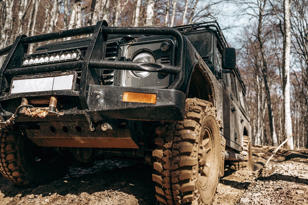 Off-Road SUV in Forest
